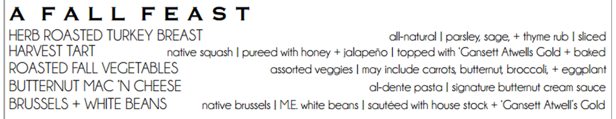 Fall Feast